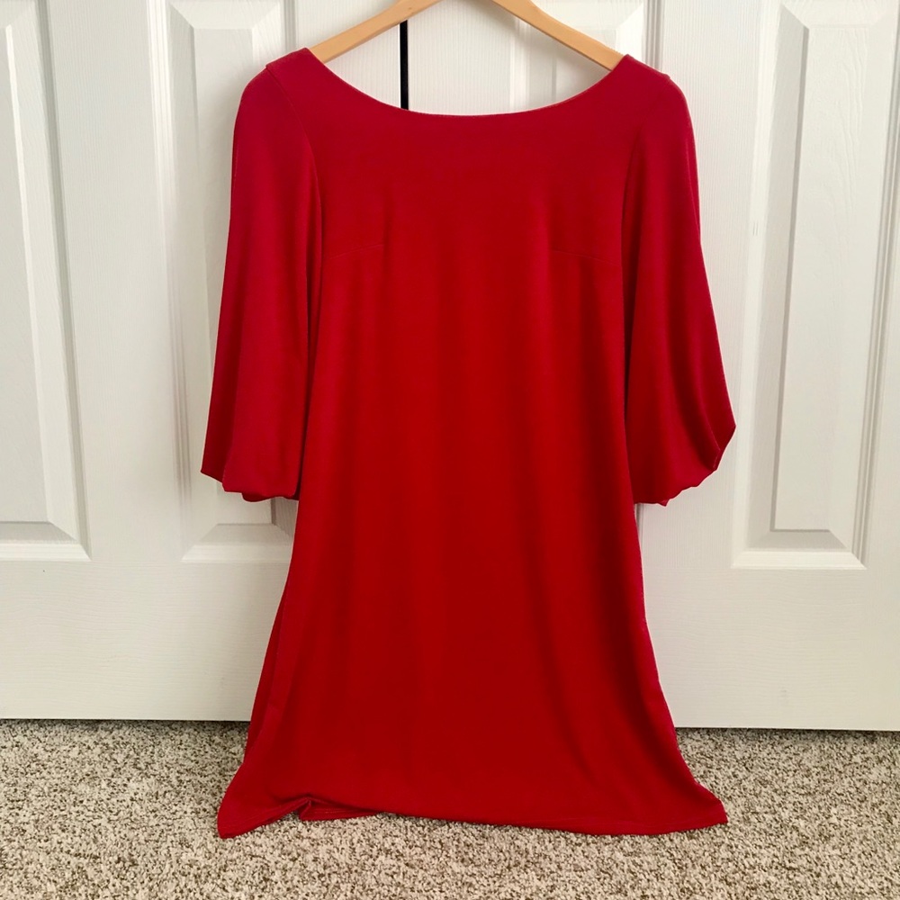 Judith March little red dress